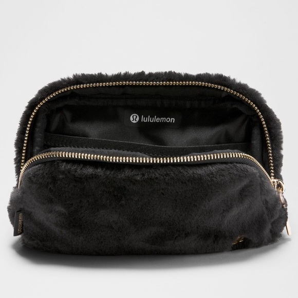Lululemon Black Furry Belt Bag - Picture 3 of 4